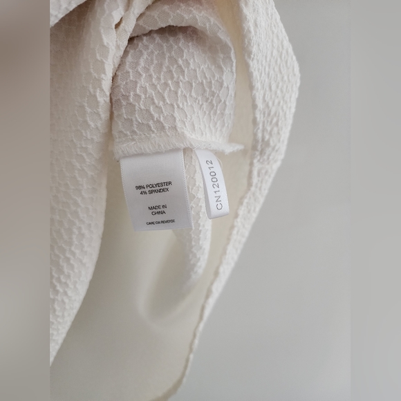 SHEIN Khaki Knot Waist PU Leather Pants & New York & Company Stretch Print Top - Picture 8 of 10